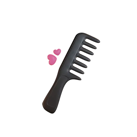 Hair Comb  3D Illustration