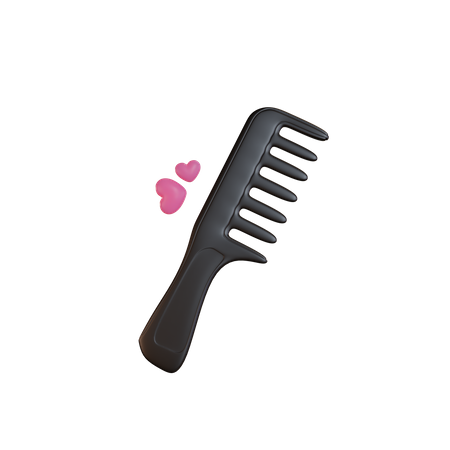 Hair Comb 3D Illustration