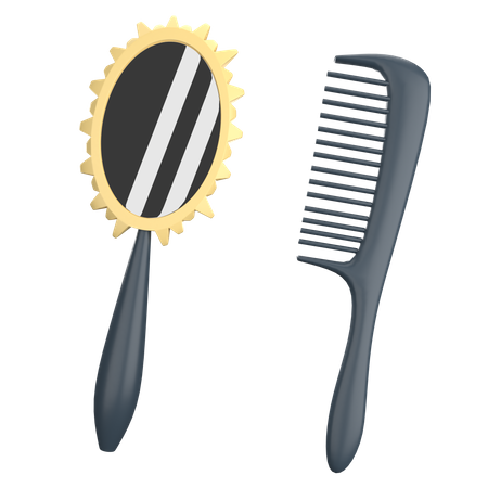 Hair Combs 3D Icon