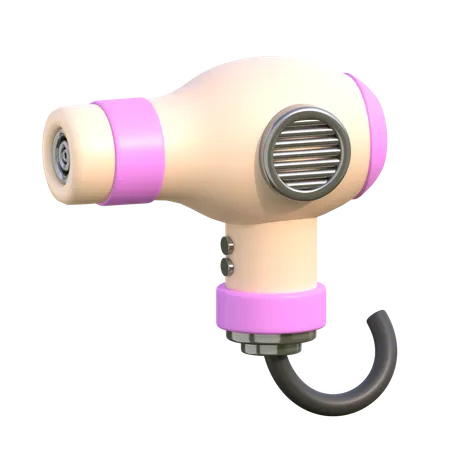 Hair Dryer 3 D Spa Beauty Icon 3D Icon