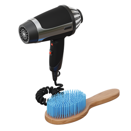 ヘアドライヤー  3D Icon
