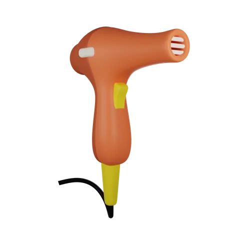 Hair Dryer  3D Illustration