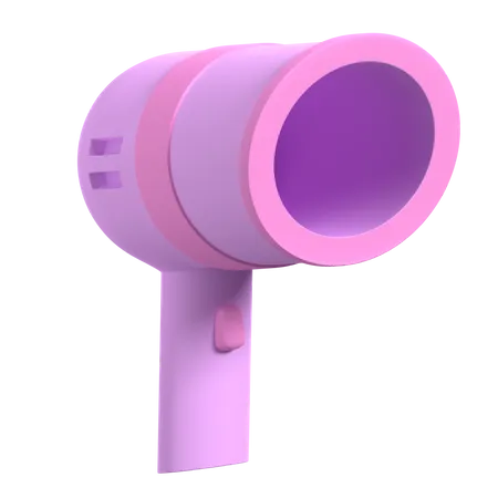 Hair Dryer  3D Illustration