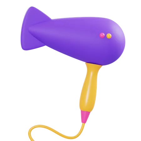 Hair Dryer  3D Illustration