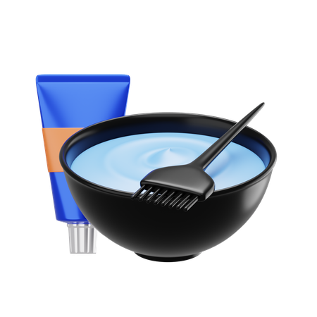 헤어 다이 컬러  3D Icon