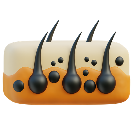 Hair Follicle  3D Icon