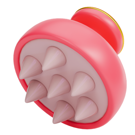 Hair Massager Brush  3D Icon