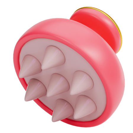 Hair Massager Brush  3D Icon