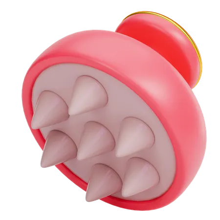 Hair Massager Brush  3D Icon