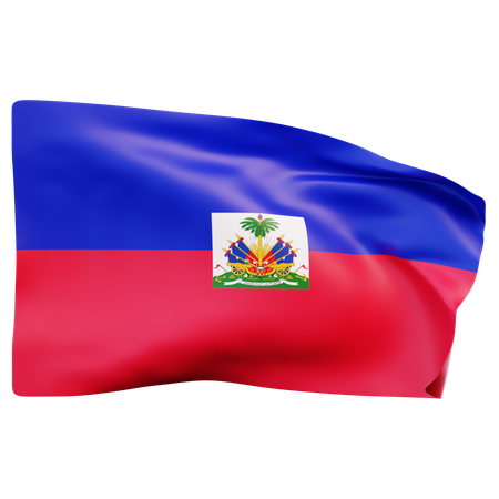 Bandeira do Haiti  3D Icon