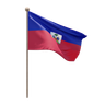 haiti flag 3d illustration