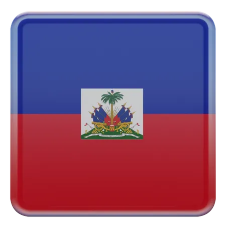 Haiti Square Flag  3D Icon