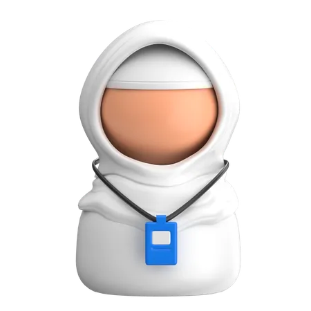 ハッジ イスラム教徒 女性  3D Icon