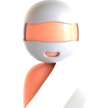 Hajj Old Man  3D Icon