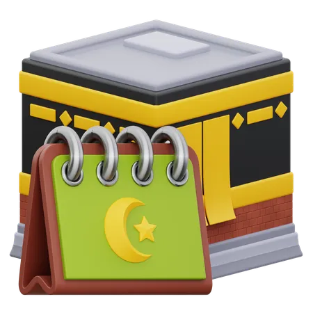 Hajj Pilgrims Day  3D Icon