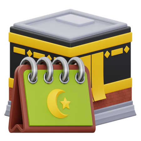 Hajj Pilgrims Day  3D Icon