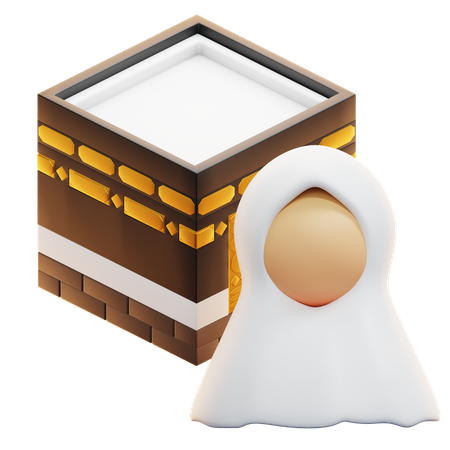 HAJJ WOMAN  3D Icon