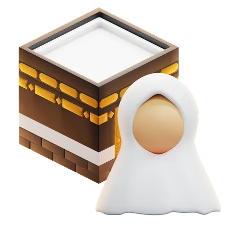 HAJJ WOMAN  3D Icon