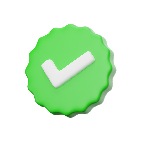 Tick  3D Icon