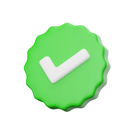 Tick  3D Icon