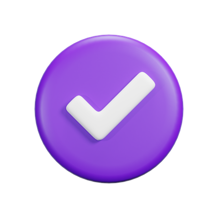 Tick  3D Icon