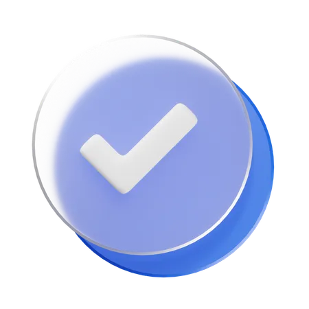 Tick  3D Icon