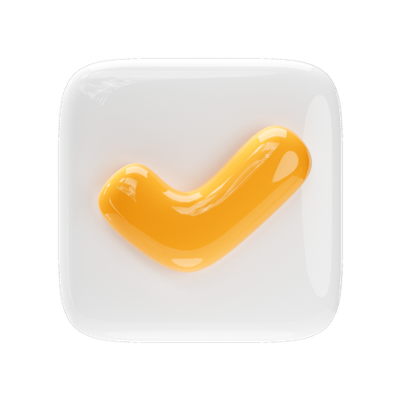 Häkchensymbol  3D Icon