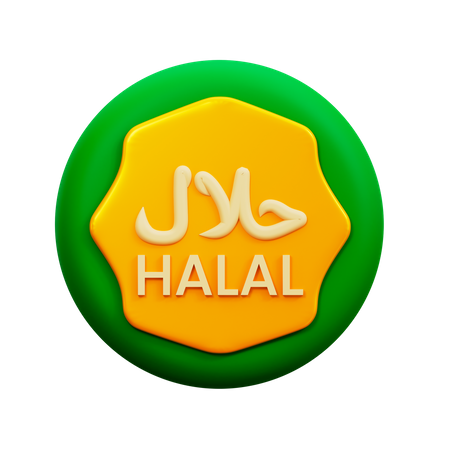 Halal  3D Illustration