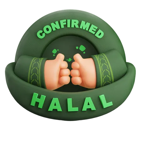 Halal Hands Icon 3D Icon