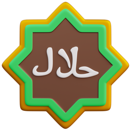 Halal Badge  3D Icon