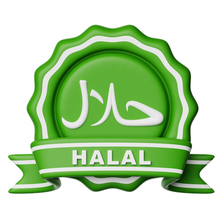 Halal Badge  3D Icon