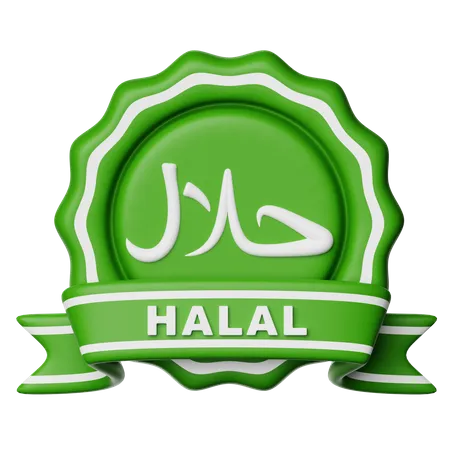 Halal Badge  3D Icon