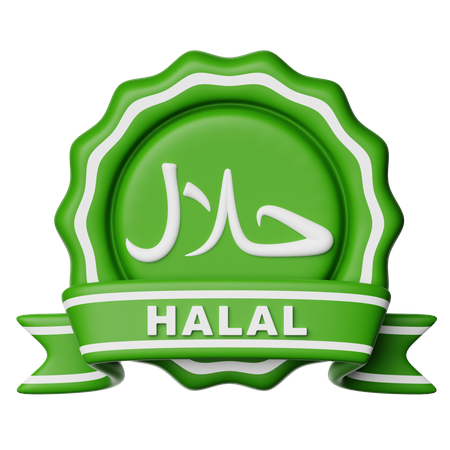 Halal Badge  3D Icon