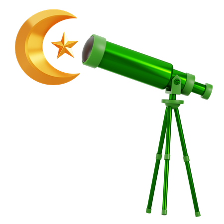 Halal en telescopio  3D Icon