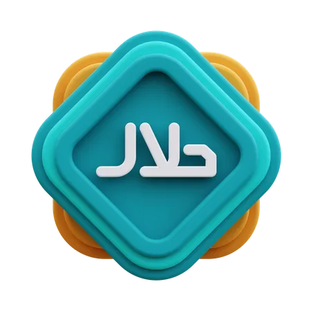 Halal-Kalligraphie  3D Icon