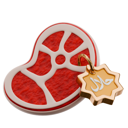 Halal Meat  3D Icon