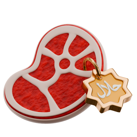 Halal Meat  3D Icon