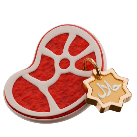 Halal Meat  3D Icon