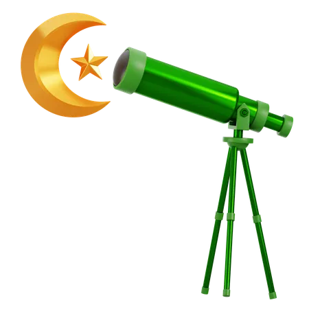 Halal no telescópio  3D Icon