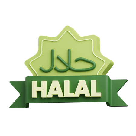 Halal Product  3D Icon