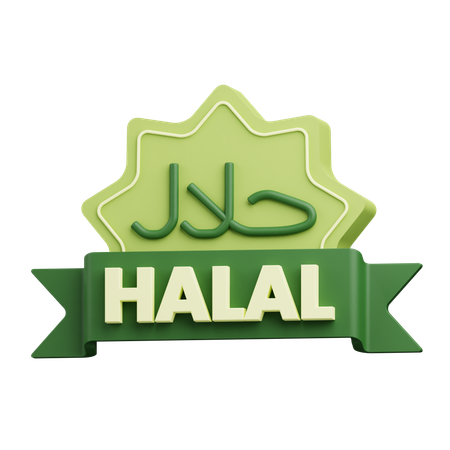 Halal Product  3D Icon