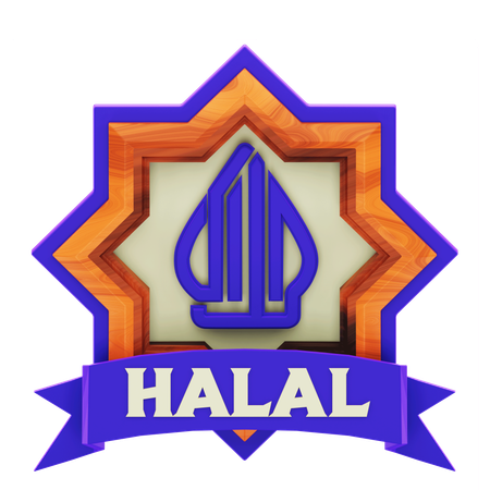 Halal sign  3D Icon