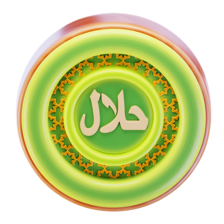 Halal Sign  3D Icon