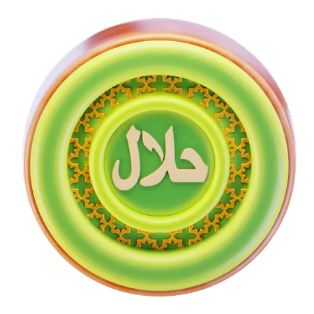 Halal Sign  3D Icon