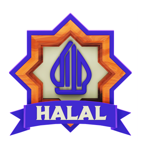 Halal sign  3D Icon