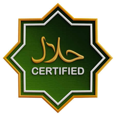 HALAL SIGN  3D Icon