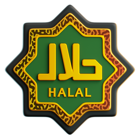 Halal Sign  3D Icon