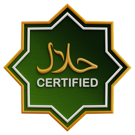 Halal Sign  3D Icon