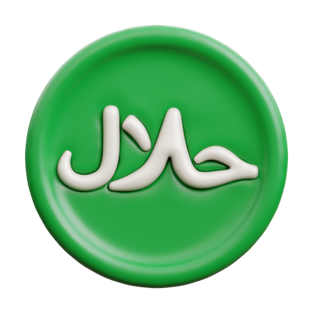 Halal Stamp  3D Icon
