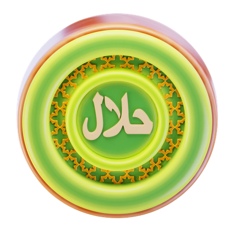 Halal-Zeichen  3D Icon